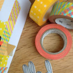 Hello card with washi tape
