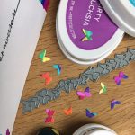 Memory Box - Rainbow watercolored butterflies